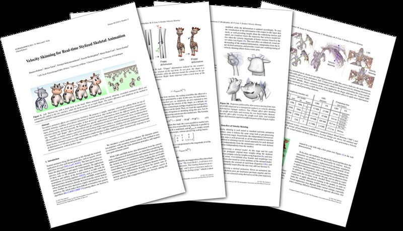 First pages of the Velocity Skinning article